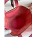 Hermes In The Loop 18 Handmade Bag in Rose Lipstick Clemence Leatherther