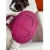 Hermes In The Loop 18 Handmade Bag in Rose Purple Clemence Leatherther