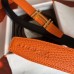 Hermes H Au Carre Belt Buckle & Orange 32mm Strap