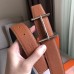 Hermes H d'Ancre Reversible Belt In Brown/Noir Leather