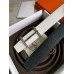 Hermes H d'Ancre Reversible Belt In Black/White Epsom Leather