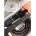 Hermes Quizz 32mm Reversible Belt In Cafe Clemence Leather