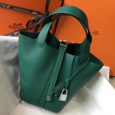 Replica Hermes Picotin Lock 18 Handmade Bag in Vert Criquet