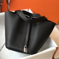 Replica Hermes Picotin Lock 18 Bag In Orange Clemence Leather