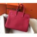 Hermes Birkin 30cm 35cm Bag In Rose Red Clemence Leather