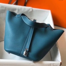 Replica Hermes Vert Criquet Picotin Lock MM 22cm Handmade Bag