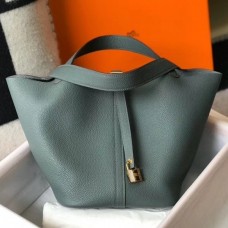 Hermes Vert Amande Picotin Lock MM 22cm Handmade Bag