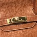 Hermes Brown Clemence Birkin 40cm Handmade Bag