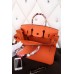 Hermes Orange Clemence Birkin 40cm Handmade Bag