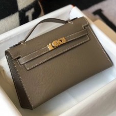 Replica Hermes Kelly Danse II Bag In Gris Tourterelle Evercolor Calfskin