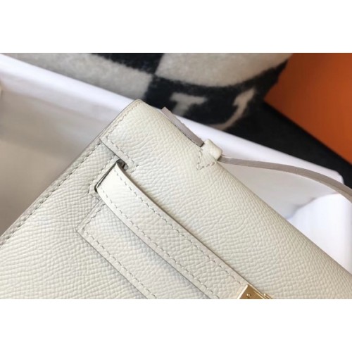 Hermes Kelly Pochette Bag In White Epsom Leather by behermesbags on  DeviantArt