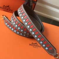 Hermes Taupe Tressage Cuir 25MM Bag Strap Hermes Taupe Tressage Cuir 25MM Bag Strap