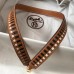 Hermes Brown Tressage Cuir 25MM Bag Strap