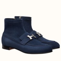 Hermes Blue Saint Honore Ankle Boots Hermes Blue Saint Honore Ankle Boots