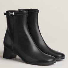 Hermes Imperial 50 Ankle Boots in Black Calfskin Hermes Imperial 50 Ankle Boots in Black Calfskin