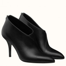 Hermes Virginia Ankle Boot In Black Velvet Hermes Virginia Ankle Boot In Black Velvet