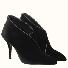 Hermes Virginia Ankle Boots In Black Velvet Hermes Virginia Ankle Boots In Black Velvet