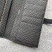 Hermes Black Togo Leather Bearn Gusset Wallet