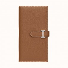 Hermes Brown Epsom Bearn Gusset Wallet