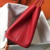 Hermes Red Clemence Garden Party 30cm Handmade Bag