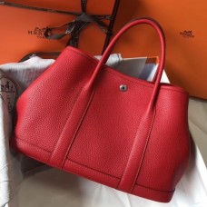 Replica Hermes Garden Party 30 Bag In Orange Taurillon Leather