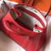 Hermes Red Clemence Garden Party 30cm Handmade Bag