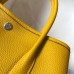 Hermes Yellow Clemence Garden Party 30cm Handmade Bag