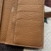 Hermes Brown Togo Leather Bearn Gusset Wallet