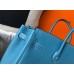 Hermes Birkin 30cm 35cm Bag In Jean Blue Clemence Leather