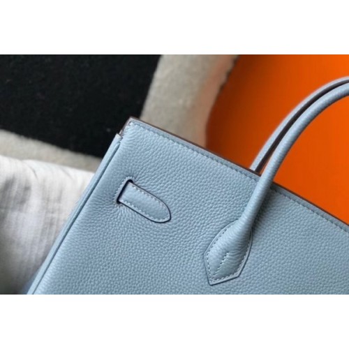 Hermès Kelly 35 Blue Lin - Clemence Leather