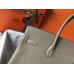 Hermes Birkin 30cm 35cm Bag In Grey Clemence Leather