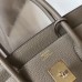 Hermes Birkin 30cm 35cm Bag In Grey Clemence Leather