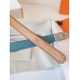 Hermes Kelly 18 Belt in Blue de Nord Epsom Calfskin