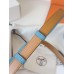 Hermes Kelly 18 Belt in Blue de Nord Epsom Calfskin