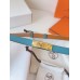 Hermes Kelly 18 Belt in Blue de Nord Epsom Calfskin