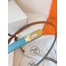 Hermes Kelly 18 Belt in Blue de Nord Epsom Calfskin