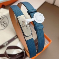 Hermes Kelly 18 Belt in Deep Blue Epsom Calfskin