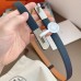 Hermes Kelly 18 Belt in Blue Nuit Epsom Leather