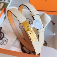Hermes Kelly 18 Belt in Craie Epsom Leather