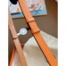 Hermes Orange Epsom Kelly Belt With Palladium Hardware Hermes Orange Epsom Kelly Belt With Palladium Hardware