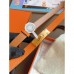 Hermes Orange Epsom Kelly Belt With Palladium Hardware Hermes Orange Epsom Kelly Belt With Palladium Hardware
