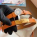 Hermes Orange Epsom Kelly Belt With Palladium Hardware Hermes Orange Epsom Kelly Belt With Palladium Hardware