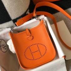 Hermes Orange Evelyne II TPM Messenger Bag