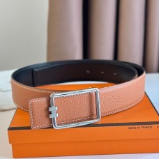 Hermes Tube H Reversible Belt 38MM in Gold Clemence Leather Hermes Tube H Reversible Belt 38MM in Gold Clemence Leather