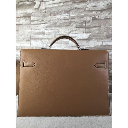 Best Replica Hermes Kelly-Business briefcase in burgundy epsom