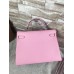 Hermes Sakura Pink Swift Kelly 32cm Retourne Handmade Bag