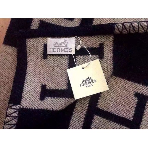 Hermes Black Avalon Blanket