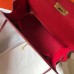 Hermes Red Epsom Kelly 25cm Sellier Handmade Bag