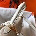 Hermes White Epsom Kelly 25cm Sellier Handmade Bag