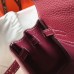 Hermes Bordeaux Clemence Kelly 20cm GHW Bag